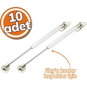 Resim SAMET Gazlı Piston 60 Newton Beyaz 10'lu Set 