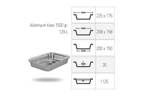 Resim Feyza Design Alüminyum Kase 1000 Gr, Dayanıklı ve Hafif, Çok Amaçlı Kullanım 