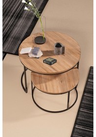 Resim Uslucan Alışveriş Orta Sehpa Ikili Lüx Specıal Ceviz Çok Renkli 