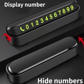Resim Araba Geçici Park Kartı Telefon Numarası Kartı Plaka Telefon Numarası Otopark Durdurma Otomobil Aksesuarları 