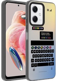 Resim Redmi Note 12 4g Kılıf Desenli Hptk Dragon Sert Kapak - Klavye Klavye 