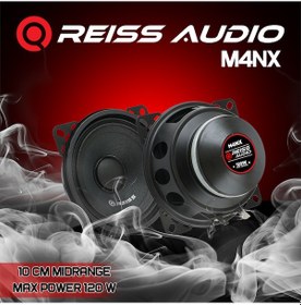 Resim Reiss Audio M4nx-çifti 240w Max-çifti 80w Rms-kaliteli-üst Seviye- 10 Cm Neodyum Midrange Hoparlör-2 Adet 