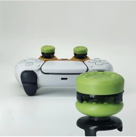 Resim Cloud011 2 Adet Ps4 Ps5 Yeşil Oyun Başparmak Yükseltici Kapakları Kaymaz Tutuş Ergonomik 