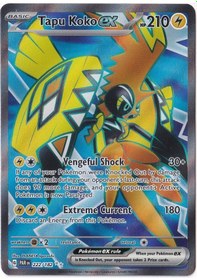 Resim Tapu Koko Ex 222 - Pokemon Paradox Rift - Pokemon Kartı Mint 