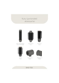 Resim Sinbo SHD-1725 Pro Compact BLDC Motorlu 6 in 1 Uzun Multi-Styler Saç Şekillendirici 