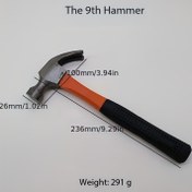 Resim Kaymaz Tutuşlu Ağır Hizmet Mini Çekiç - Kompakt Yapı, Metal Başlık ve Hafif Tasarım ile DIY, Çivi Vurma, Fayans Montaj için İdeal - Ev, Atölye İçin Gerekli Ekipmanlar, Dokulu Tutuş, Dayanıklı Yapı 