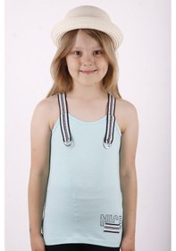 Resim Toontoy Kız Çocuk Omuz Şerit Aksesuarlı Atlet Mint Yeşili 