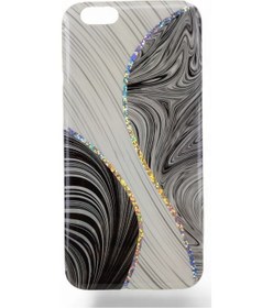 Resim Apple Uyumlu iPhone 6/6s Mermer Desenli Silikon Kılıf 