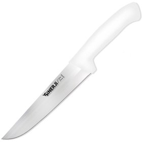 Resim Sinerji Silver No 4 Plastik Saplı Kasap Bıçağı, 21 cm, Beyaz 