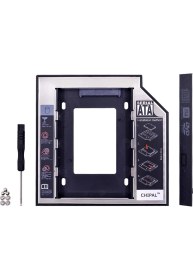 Resim Alfais 4717 12.7mm Sata HDD Harddisk SSD Caddy Kızak Laptop Kutusu 