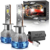 Resim Wondernest Yüksek Soğutmalı Parlak Led Kit, Geniş Açılı H1 Su Geçirmez Far Ampulü, 60w 6000k 60000lm 