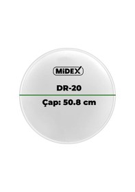 Resim Midex Dr-20wh Beyaz Renk 20 İnç Kick Bateri Davul Derisi Drumhead 20'' İnch 50.80 Cm 