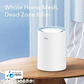 Resim Cudy M1200 AC1200 Dual Band Whole Home Mesh Wi-Fi Sistemi, Tek Bir Wi-Fi Adı ile Kesintisiz Dolaşım, Router ve Menzil Genişletici Modu, VPN, Güvenli DNS (DoT), IPv6 (1'li Paket) 