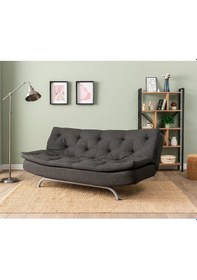 Resim Pafu Rivo Üçlü Yataklı Koltuk - Keten Koyu Gri Koyu Gri 