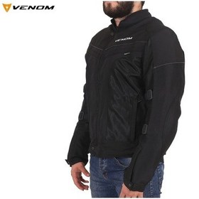 Resim Venom Dynamic Pro Yeni Seri Cordura Motorcu Ceketi Yazlık Full Fileli Mont 