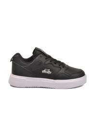 Resim Slazenger Siyah Beyaz Bağcıklı Cilt Hafif Esnek Spor Ayakkabı Energy G Siyah - Beyaz | Unisex 
