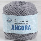 Resim La Mia Angora 50gr Gri El Örgü İpi - L134 - 33809 