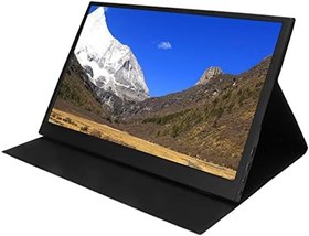 Resim Taşınabilir Dokunmatik Ekran Monitör 15.6 inç Ultra İnce Taşınabilir Monitör, PC ve Tablet için C Tipi Bağlantılı 1080P FHD IPS Dizüstü Bilgisayar Monitörü, Hafif Tasarım 