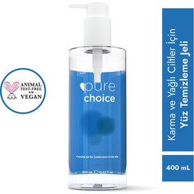 Resim Pure choice karma ve yağlı ciltler için yüz temizleme jeli 400 ml 