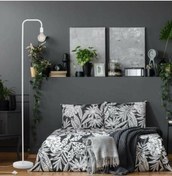 Resim MYLİGHTS MODERM SPOR MAT BEYAZ LAMBADER KÖŞE LAMBASI E27 