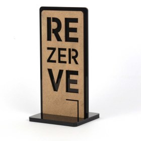 Resim Rezerve Yazısı - Tower Rezerve - Ahşap 