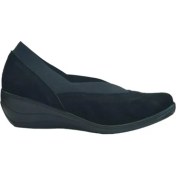 Resim Extrafıt Geniş Kalıp Kadın Lastikli Dolgu Topuk Ayakkabı 7496-21 