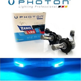 Resim Tofaş Uyumlu ŞAHİN H4 BUZ MAVİ LED OTO AMPULÜ PHOTON ZERO FANSIZ 
