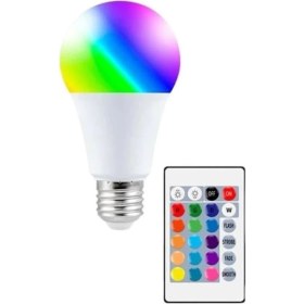 Resim Renk Değiştiren 16 Farklı Renkte 9W Beyaz Kırmızı Yeşil Mavi Tasarruflu LED Ampul 