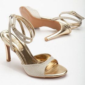 Resim Cindy 9 Cm Topuklu Lüx Sandalet Altın 