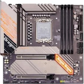Resim Daisy Home Dragos Dragmode B760M D4PRO Sata,m2 Ddr4 4000MHZ Usb3.2 Type C Dp HDMI Ses 2.5gbe Lan 1700P Atx Anakart 