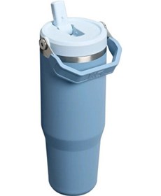 Resim Stanley Thermos The İceflow Flip Straw 2.0 Tumbler 0.89l Pipetli Termos 10-12043-277 Mavi Mavi 