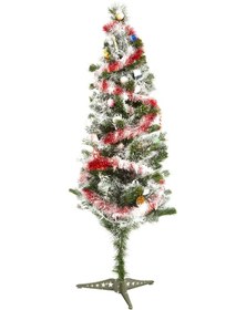 Resim Yılbaşı Çam Ağacı Yeni Yıl Süs Seti Kar Spreyli 120Cm Standart 