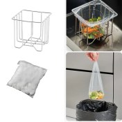 Resim 1 Paslanmaz Çelik Lavabo Sepeti Rafı ve 50 Filtre Örgü Çantası, Mutfak Lavabosu Su Lavabosu Filtresi, Mutfak Lavabosu Gıda Toplayıcı, Lavabo Toplayıcı Artıkları Mutfak Artıkları ve Diğer Lavabo Toplayıcıları için, Lavabo Filtresi 