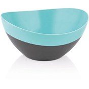 Resim Qlüx İdeas Çift Renkli Kase Maxi Mavi Gri 3000 ML 