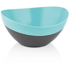 Resim Qlüx İdeas Çift Renkli Kase Maxi Mavi Gri 3000 ML 