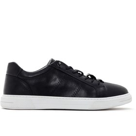 Resim Derimod Erkek Siyah Bağcıklı Deri Sneaker 24sfd674918 