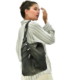 Resim Tuldar Kadın Hakiki Deri Bol Göz Sırt Ve Omuz Çantası Tul164 Siyah 