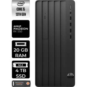 Resim Hp Pro Tower 290 G9 Intel Core I5 13500 20GB 4tb SSD RX550/4GB Fdos 8T2W9ES Masaüstü Bilgisayar & Per4 USB Bellek 8T2W9ESP320 