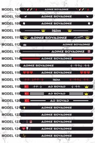 Resim 3ALAZERPLEKSİ 2 Adet Kişiye Özel Isimli Plakalık (soru Cevaptan Modeli Belirtiniz) 