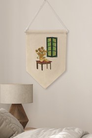 Resim Yatak Odası Pinterest Duvar Dekoru, Van Gogh Sanat Serisi, Kanvas Flama Askılı Duvar Örtüsü NO:459 - Renkli - 4 / 21 x 30 