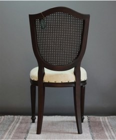Resim Retro Sandalye - Klasik Yemek Sandalyesi - Ahşap Sandalye Ceviz 