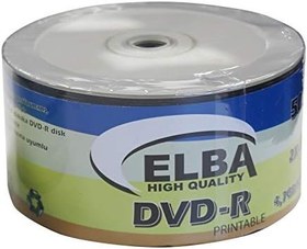 Resim ELBA DVD 4,7GB-120MIN 16X PRINTABLE DVD-R SHRİNK 