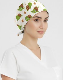 Resim ÇİZGİ MEDİKAL Kaplumbağa Rüyası Desenli Bone (Cotton Likra Kumaş) 