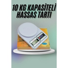 Resim Mutfak Tartısı Dijital Göstergeli Hassas Tartı 10 kg Kapasiteli 