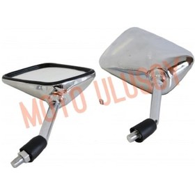 Resim Honda Cbf 150 Krom Cb 125 E Uyumlu Oem Ayna Takımı 10 MM Sağ Ters Diş 