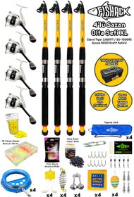 Resim Tam Takım Sazan Olta Seti - 4'lü Set - XL - 3.60MT/50-100GR 