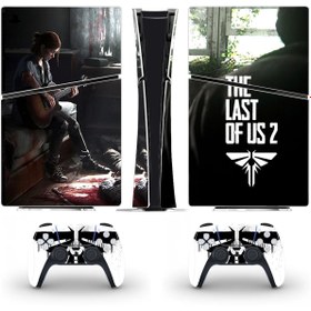 Resim cosy home gift The Last Of Us Playstation 5 Slim Disk Versiyon Sticker Kaplama Seti 