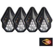 Resim Motosiklet Led Dönüş Sinyalleri Gösterge Işıkları Gömme Montaj Sıralı Dönüş 4pcs Büyük Britanya 1 ADET 