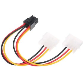 Resim 6 Pin to 2x4 Molex PCI-Express PCIE Ekran Kartı power kablosu 