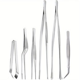 Resim 6 adet/paket Mutfak Maşası, 30.48 cm ve 16.0 cm Paslanmaz Çelik Mutfak Maşa Seti, Mini Maşalar, Profesyonel Şef Maşaları, Yemek Pişirme, Tamirat, Deniz Ürünleri, Barbekü, Çok Amaçlı, Mutfak Eşyaları, Mutfak Aksesuarları 